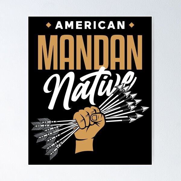 Item preview, AMERICAN MANDAN NATIVE - Fist of Arrows - Indian Culture BLACK designed and sold by Darling DeDe.