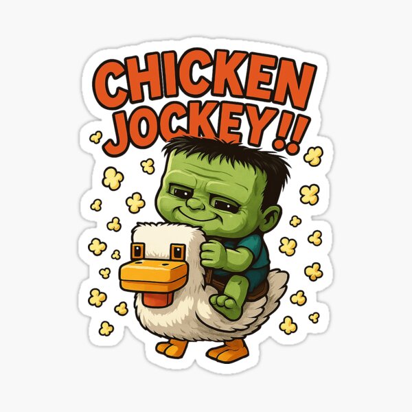 Item preview, Chicken Jockey Minecraft designed and sold by ReasonsImBroke.