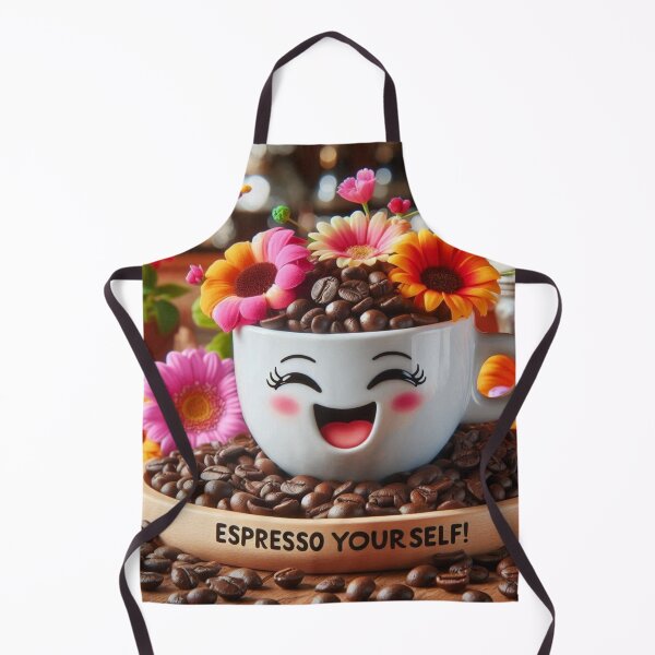 Item preview, Happy Coffee Cup with Flowers designed and sold by PrintXpress20.