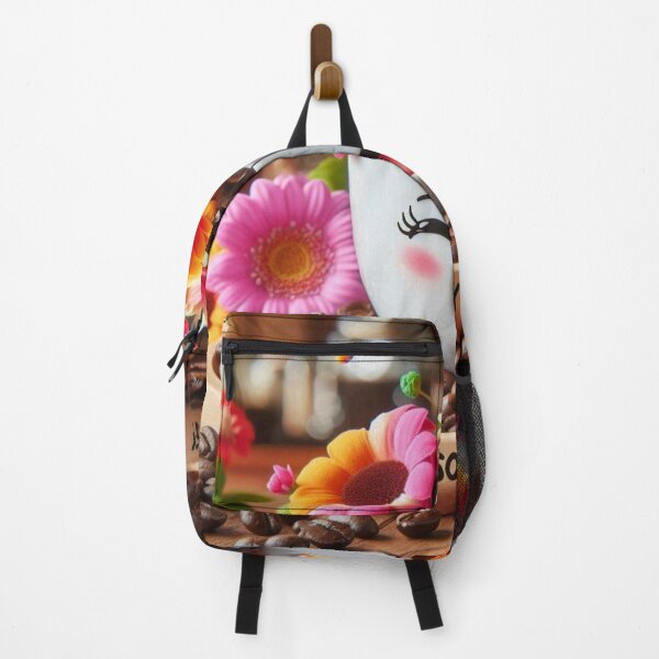 Item preview, Happy Coffee Cup with Flowers designed and sold by PrintXpress20.
