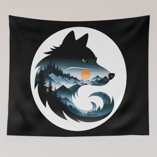 Item preview, Wolf Landscape designed and sold by QuanntixArt.