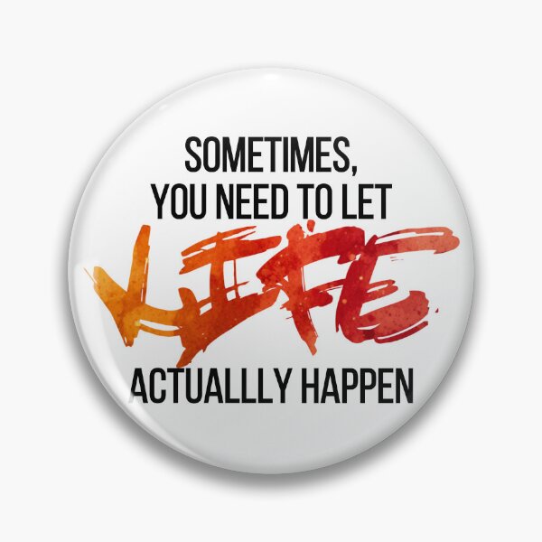 Item preview, Mindfulness Wall Art | Let Life Happen | Fire Watercolor Inspiration Gift designed and sold by TextMuse.