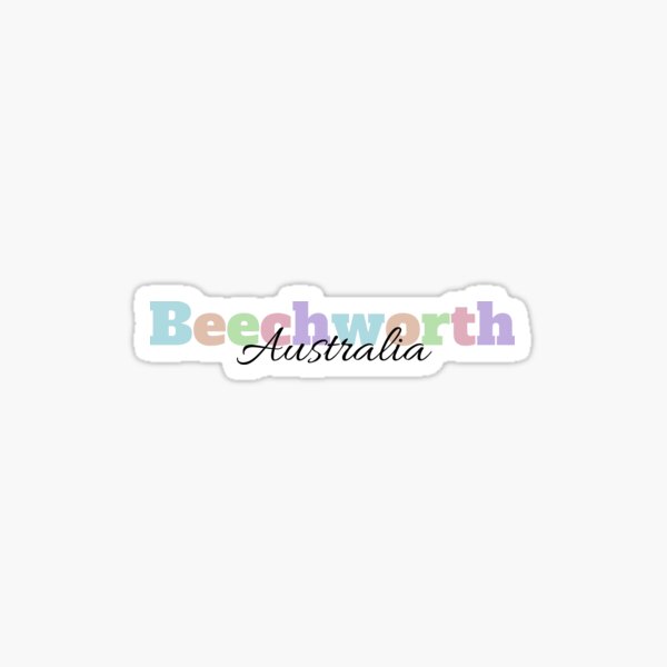 Beechworth Australia Travel Luggage Sticker