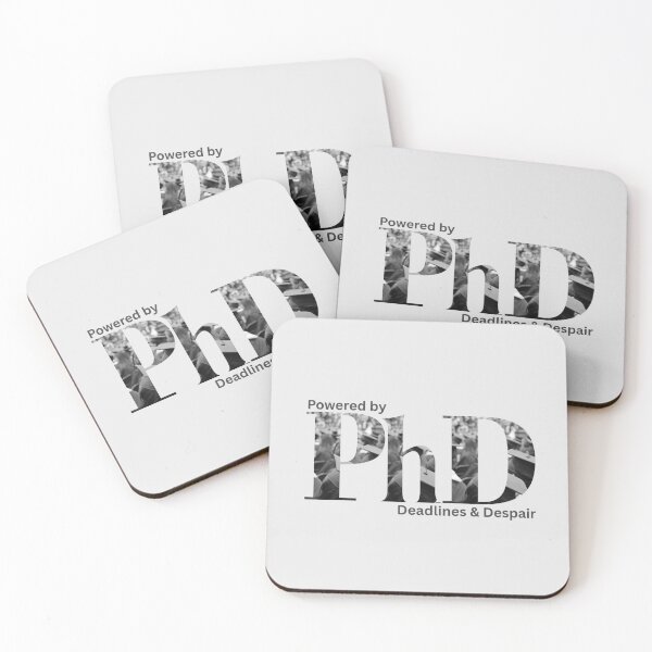 Item preview, PhD Survivor: Black & White Minimalism designed and sold by LyricsWear.