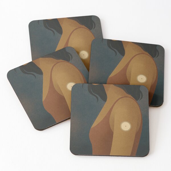 Item preview, Woman with Glucose Sensor — Minimalist Diabetes Awareness Art designed and sold by Lacritsa .