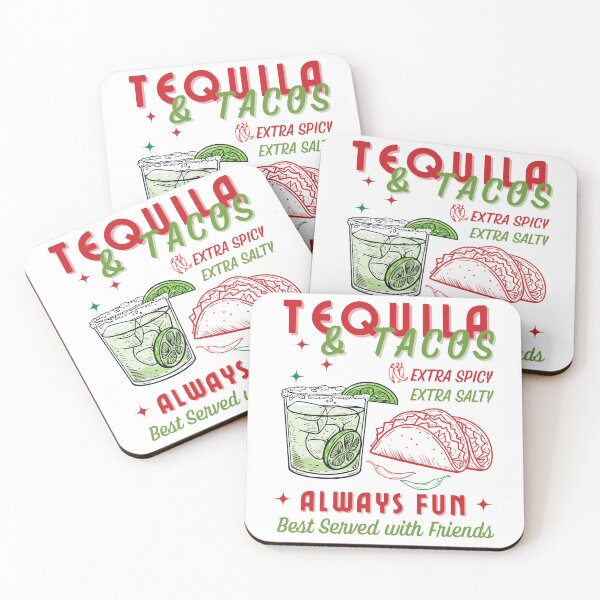 Item preview, Tequila & Tacos, Happy Hour Party Shirt, Spicy Foodie Vibes Simple Design designed and sold by BeaverFriends.