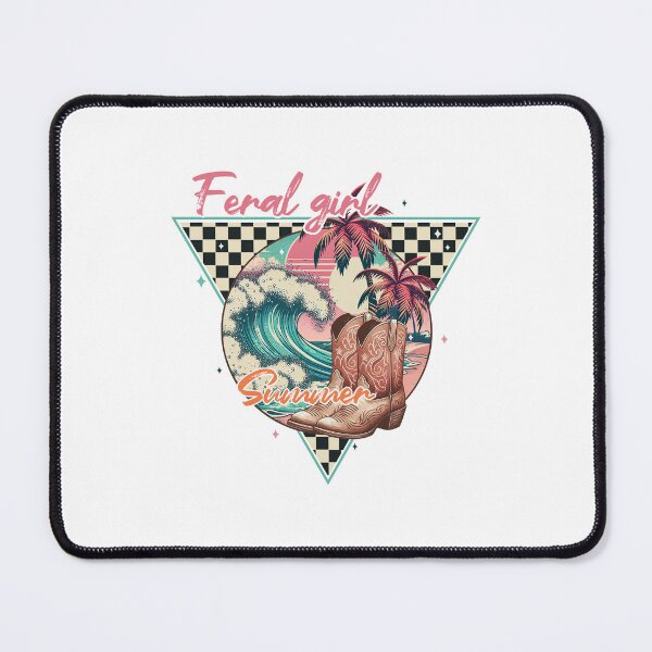 Item preview, Feral Girl Summer – Western Beach Boots Retro Graphic designed and sold by Cowgirl Sister 12.