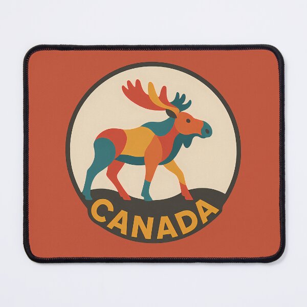 Item preview, Colourful Canadian Moose designed and sold by Orca Chuckle Studios.