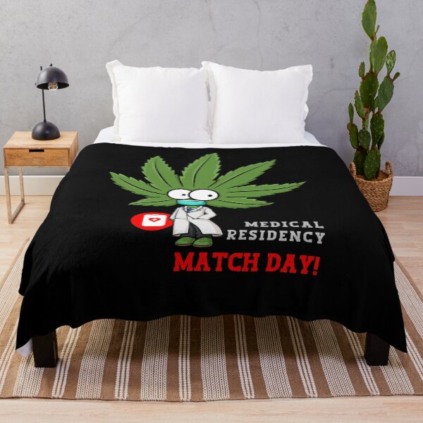Item preview, Medical Match Day comic design with cannabis leaf and doctor figure – humorous motif for medical students designed and sold by KolbaVison.