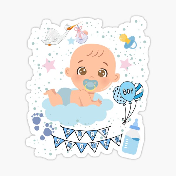 Item preview, Baby Shower Boy | Cute Baby Gift Idea designed and sold by GraphicVibes2.