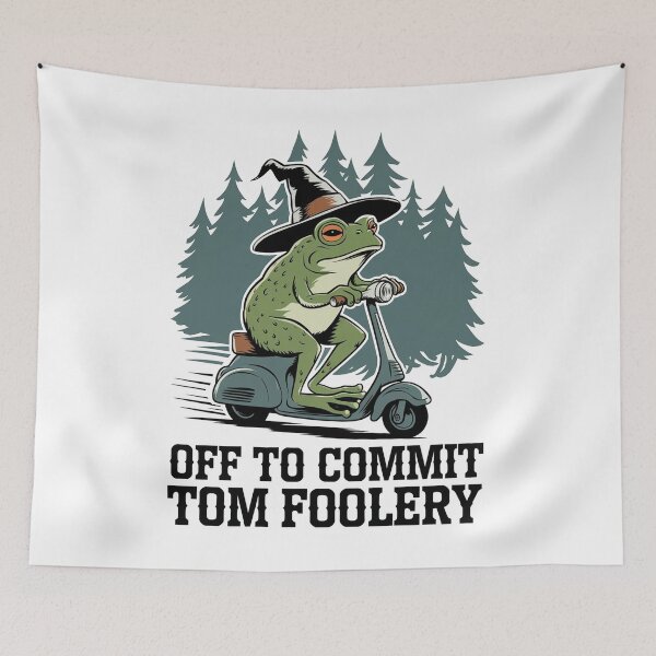 Item preview, Off to Commit Tom Foolery Frog  designed and sold by ZAIKY DREAMS.
