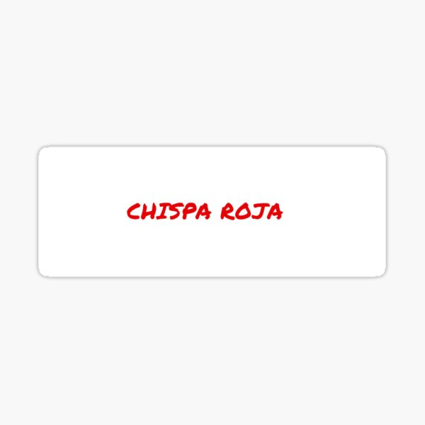 Chispa Roja Pegatina