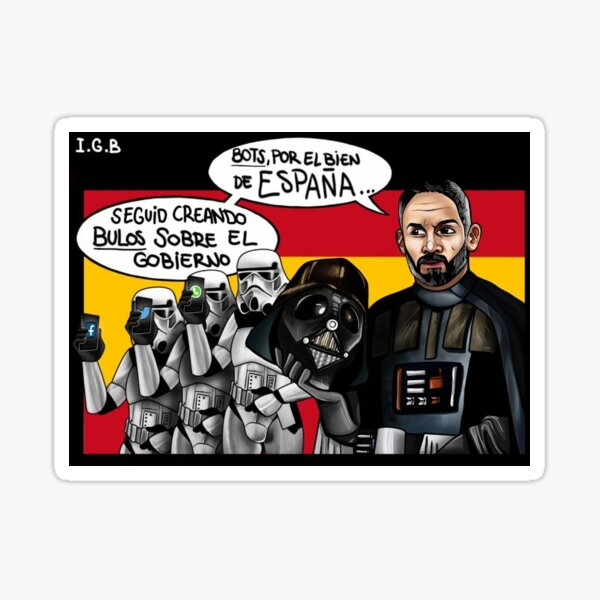El ataque de los bots Pegatina