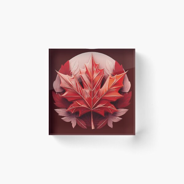 Item preview, Artistic Canadian Maple Leaf Patriotic Logo designed and sold by Green-Anchor.