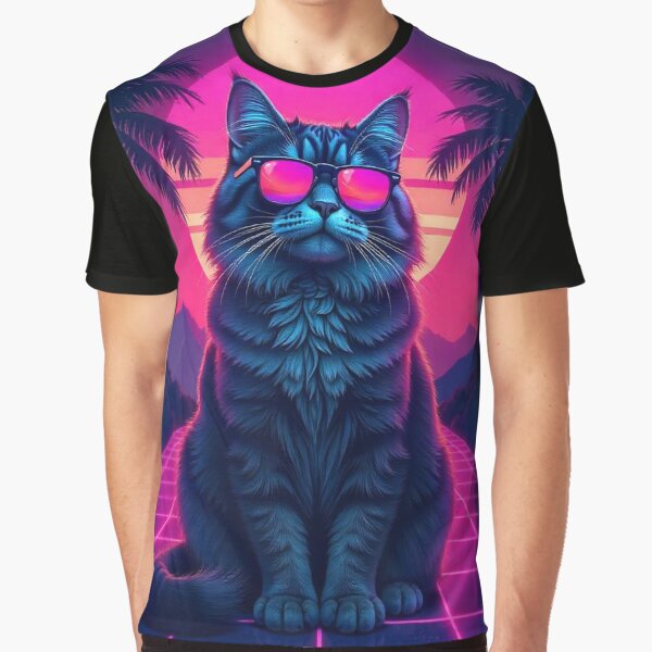 Artikel-Vorschau von Coole Retro-Katze, designt und verkauft von IDM-13.