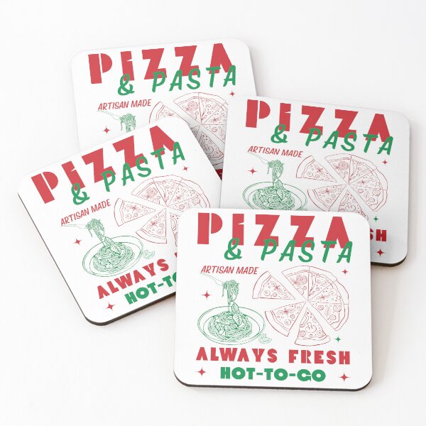 Item preview, Pizza and Pasta Always Fresh Hot-To-Go Funny Food Design - Foodie Simple Design designed and sold by BeaverFriends.