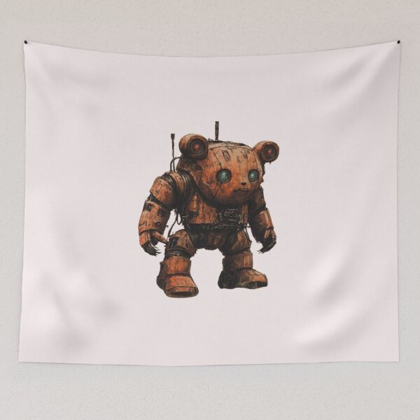 Item preview, Robot Teddy Bear – Sci-Fi Fantasy Cute Mech Creature Design designed and sold by harmzk90.