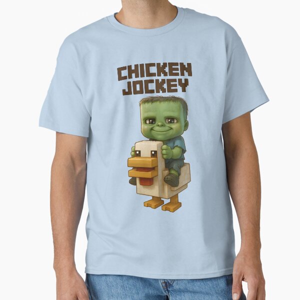 Item preview, A Minecraft Movie Cute Chicken Jockey Design Baby Zombie Riding A Chicken Minecraft Mob Fan Art designed and sold by Motifai.