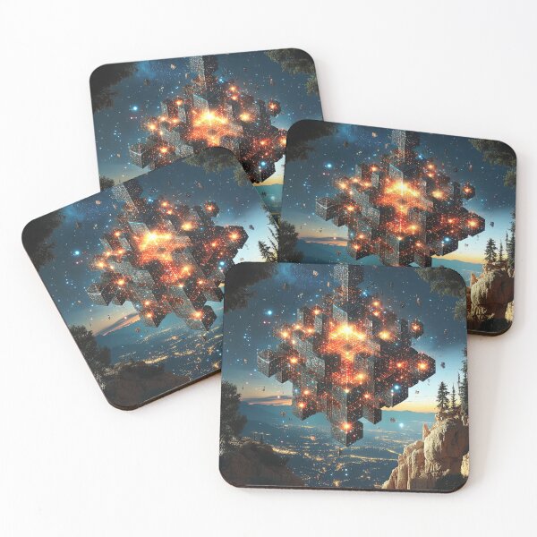Item preview, Celestial Nexus: A Luminescent Citadel in the Cosmos designed and sold by bloorose.