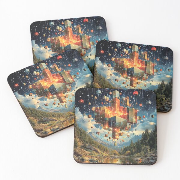 Item preview, Ephemeral Datafall: A Cosmic Cascade of Information designed and sold by bloorose.