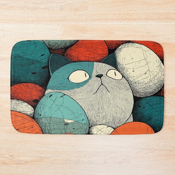 Item preview, Easter Egg Overload Cat designed and sold by Bearabilia.