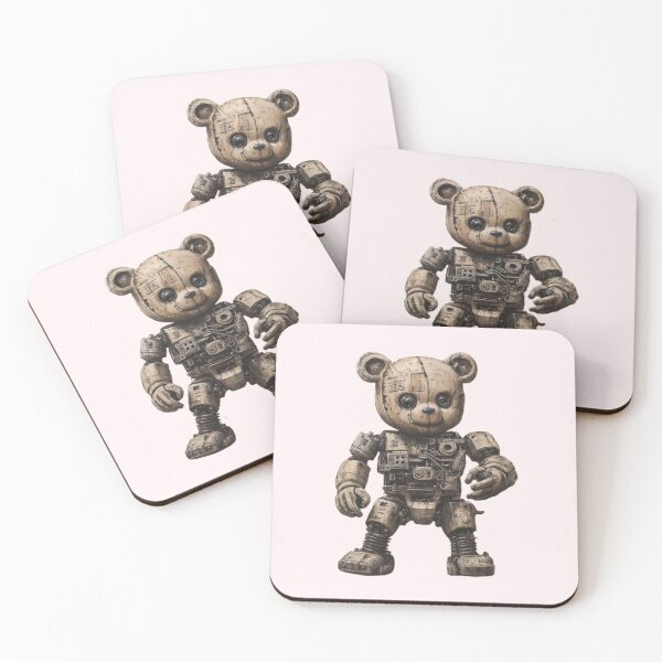 Item preview, Robot Teddy Bear – Sci-Fi Fantasy Cute Mech Creature Design designed and sold by harmzk90.
