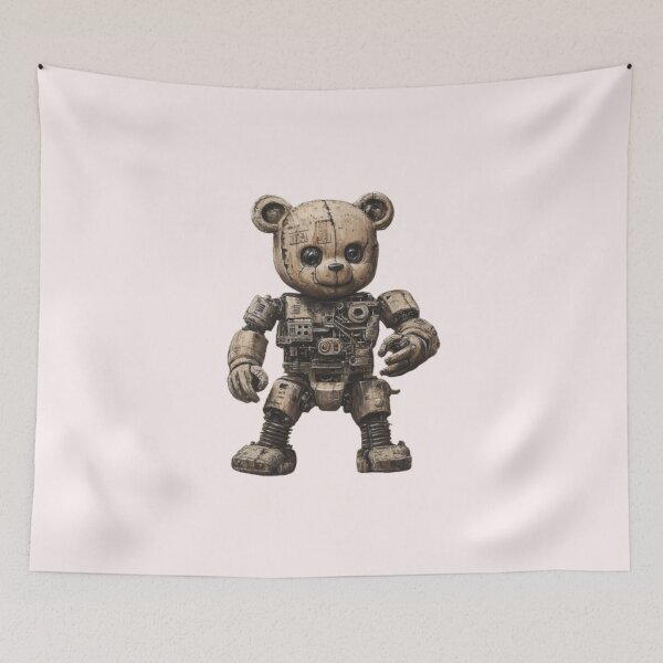 Item preview, Robot Teddy Bear – Sci-Fi Fantasy Cute Mech Creature Design designed and sold by harmzk90.