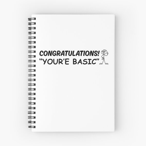 Item preview, Congratulations! You're Basic designed and sold by SarcastikTeez.
