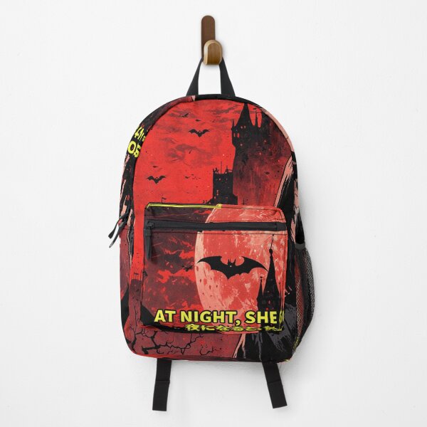 Item preview, Blood Moon Vampire Girl Fictional Horror Anime Movie Video Cover Style designed and sold by onlyanimevibes.