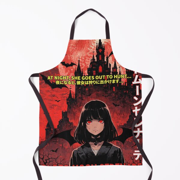 Artikelvorschau, Blood Moon Vampire Girl Fiktiver Horror-Anime-Film-Video-Cover-Stil entworfen und verkauft von onlyanimevibes.