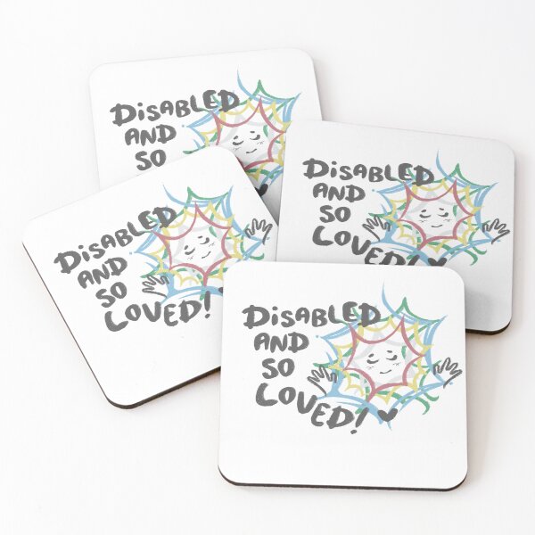 Item preview, “Disabled And So Loved!” Disability Pride Design designed and sold by Heart4Brain_Art.