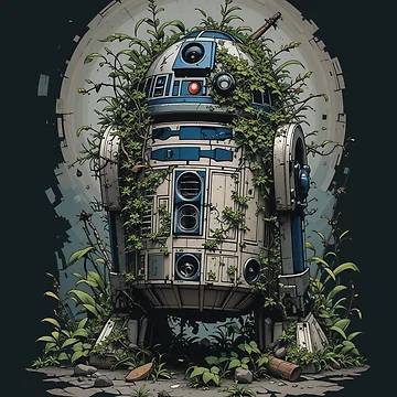 Artwork thumbnail, A forgotten R2-D2 by HardDraw