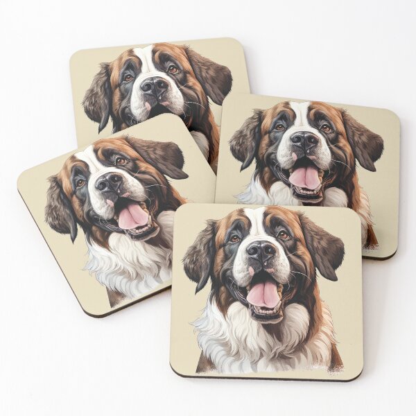 Item preview, Gentle Giant: Happy St. Bernard Portrait designed and sold by MYK-Printing.