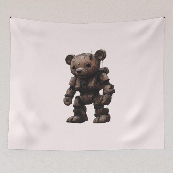 Item preview, Robot Teddy Bear – Sci-Fi Fantasy Cute Mech Creature Design designed and sold by harmzk90.