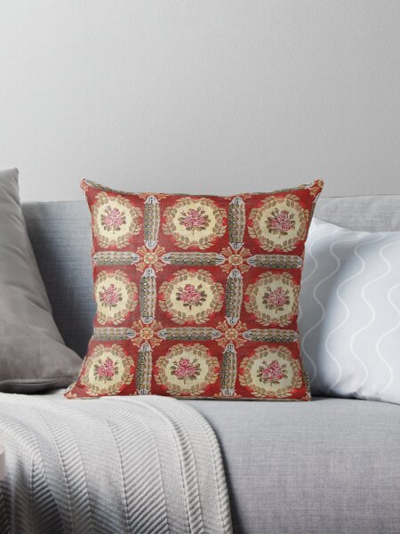 Item preview, Aubusson 19th Century French Rug Print designed and sold by Vicky Brago-Mitchell®.