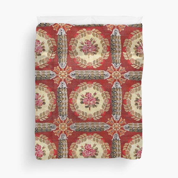 Item preview, Aubusson 19th Century French Rug Print designed and sold by Vicky Brago-Mitchell®.