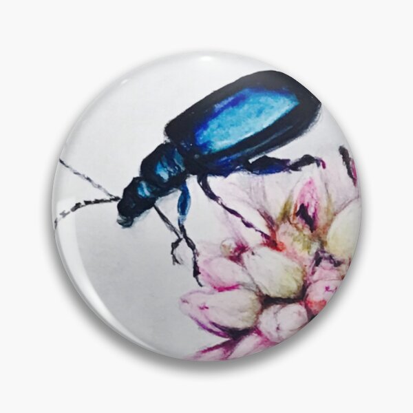 Item preview, Metallic blue beetle designed and sold by NathBros.