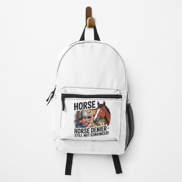 Item preview, Horse Denier Conspiracy Theory Funny Meme designed and sold by Moad Fahim.