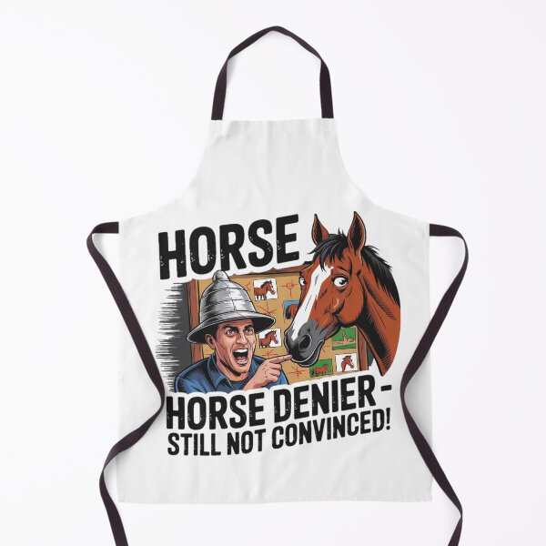 Item preview, Horse Denier Conspiracy Theory Funny Meme designed and sold by Moad Fahim.