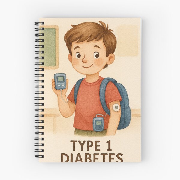 Item preview, Type 1 Diabetes Awareness Boy Illustration designed and sold by Lacritsa .