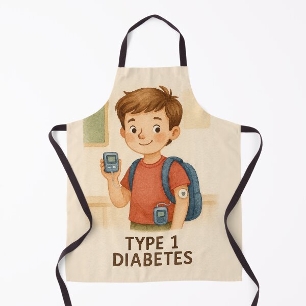 Item preview, Type 1 Diabetes Awareness Boy Illustration designed and sold by Lacritsa .