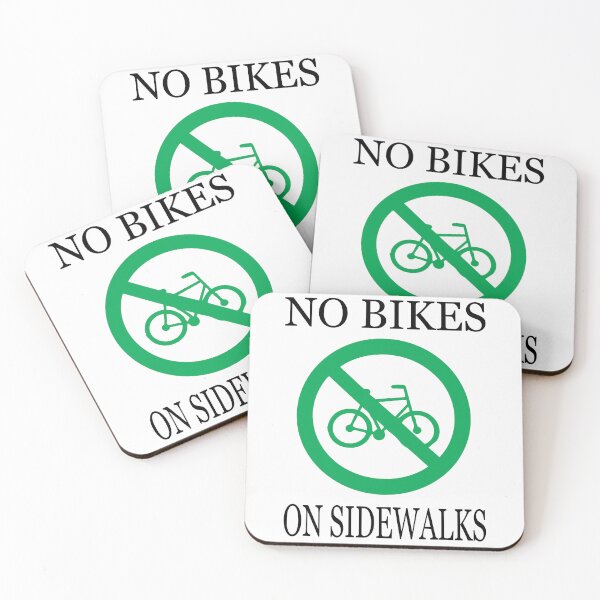 Item preview, NO BIKES ON SIDEWALKS designed and sold by utterhysterics.