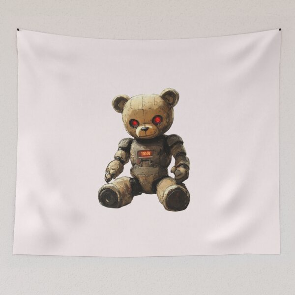 Item preview, Robot Teddy Bear – Sci-Fi Fantasy Cute Mech Creature Design designed and sold by harmzk90.