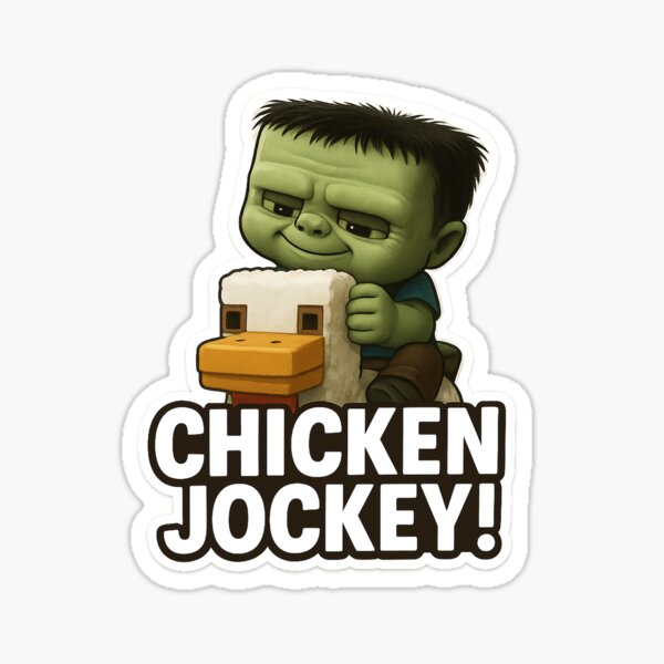 Item preview, Chicken Jockey designed and sold by Hoops and Movie Sticks.