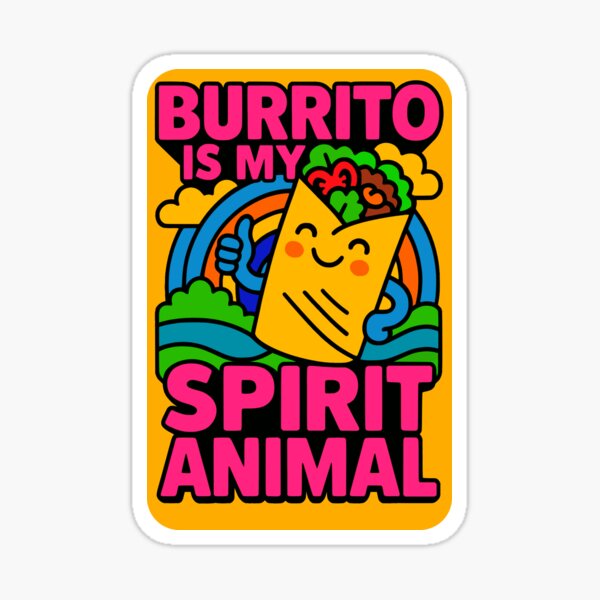 Item preview, Funny Burrito Shirt – Burrito Is My Spirit Animal Tee designed and sold by Cheeky Companions.
