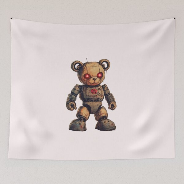 Item preview, Robot Teddy Bear – Sci-Fi Fantasy Cute Mech Creature Design designed and sold by harmzk90.