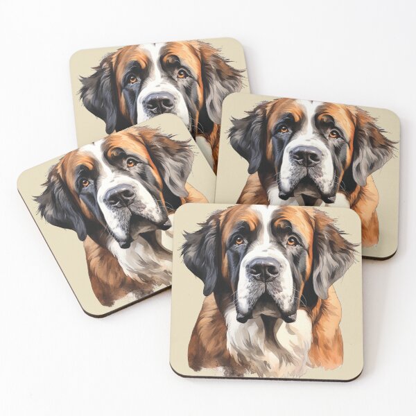 Item preview, Gentle Giant: Happy St. Bernard Portrait designed and sold by MYK-Printing.