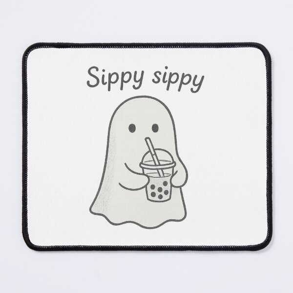 Item preview, Sippy Sippy Ghost – Bubble Tea Ghost designed and sold by Kampendesigns.