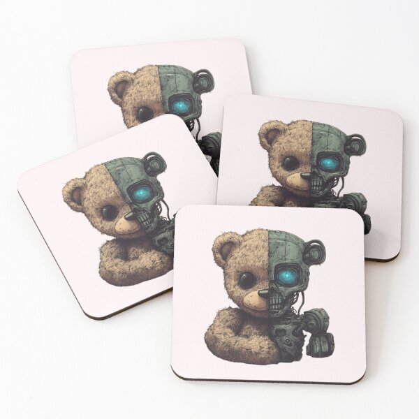 Item preview, Robot Teddy Bear – Sci-Fi Fantasy Cute Mech Creature Design designed and sold by harmzk90.