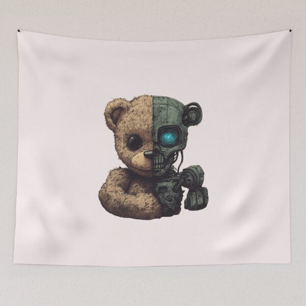 Item preview, Robot Teddy Bear – Sci-Fi Fantasy Cute Mech Creature Design designed and sold by harmzk90.